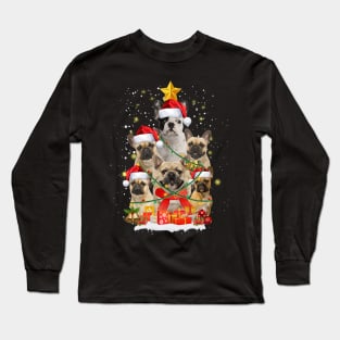 Funny Dachshund Dog Christmas Tree Gift Xmas for Men Women Long Sleeve T-Shirt